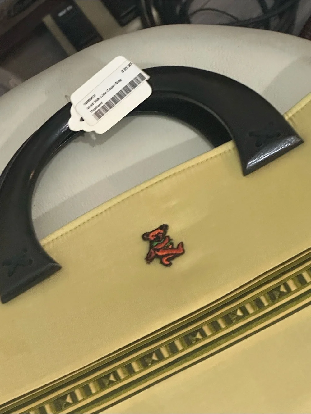 NWT Grateful Dead Dancing Bear Silk Bag